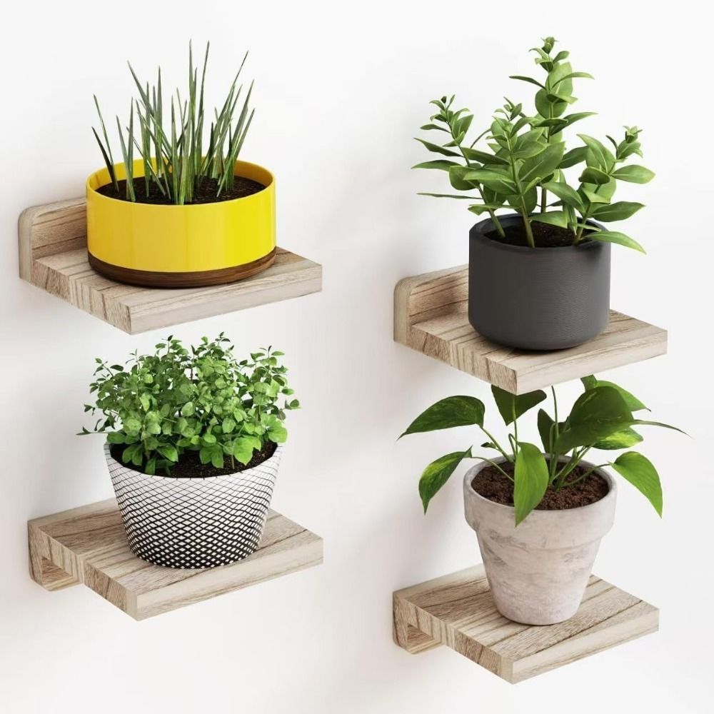 4 Stück Kleine Schwebende Holz – Flower Wall Panel Bewertung und Preis