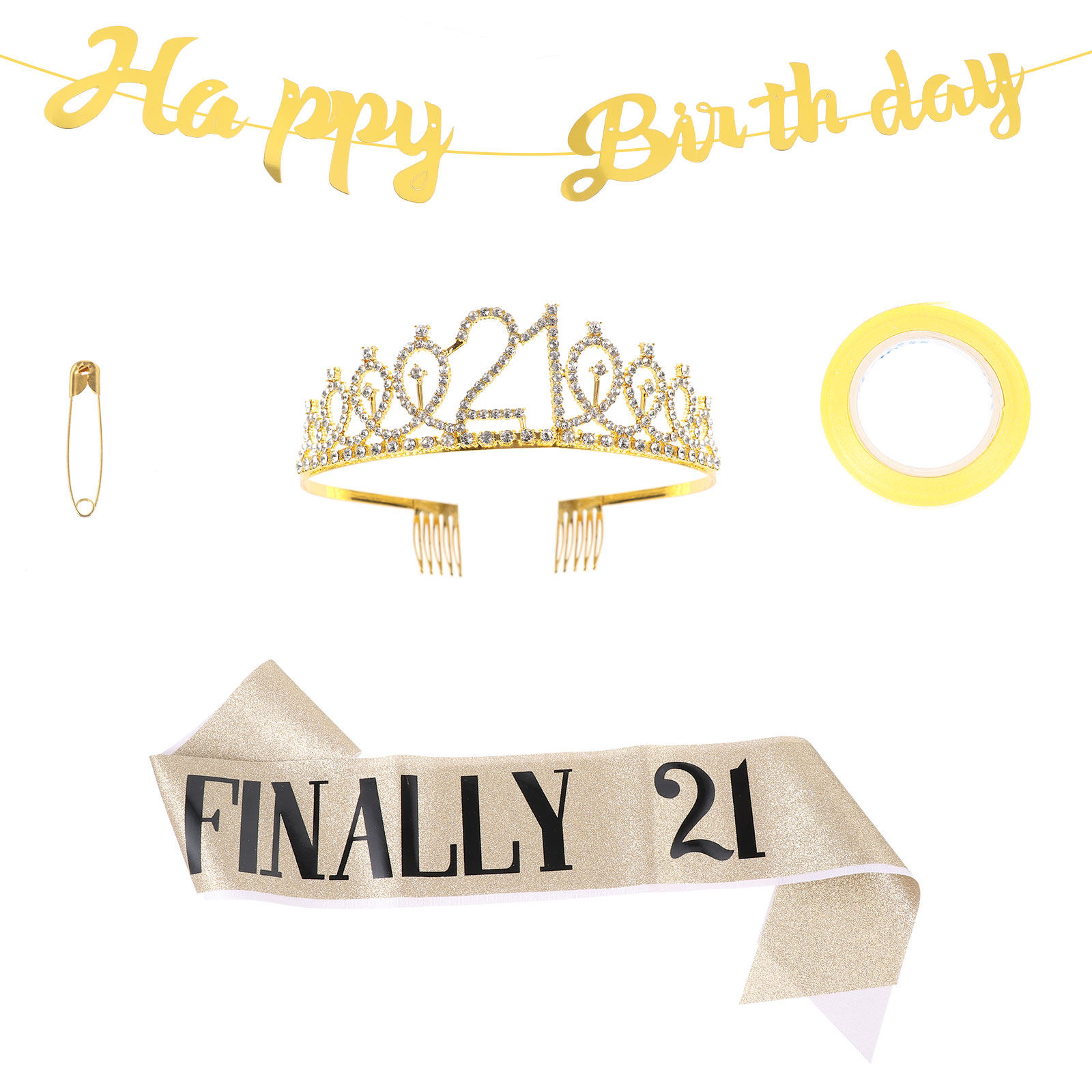 1 Set Geburtstagskrone Glitzer – Birthday Sash Glitter Bewertung und Preis