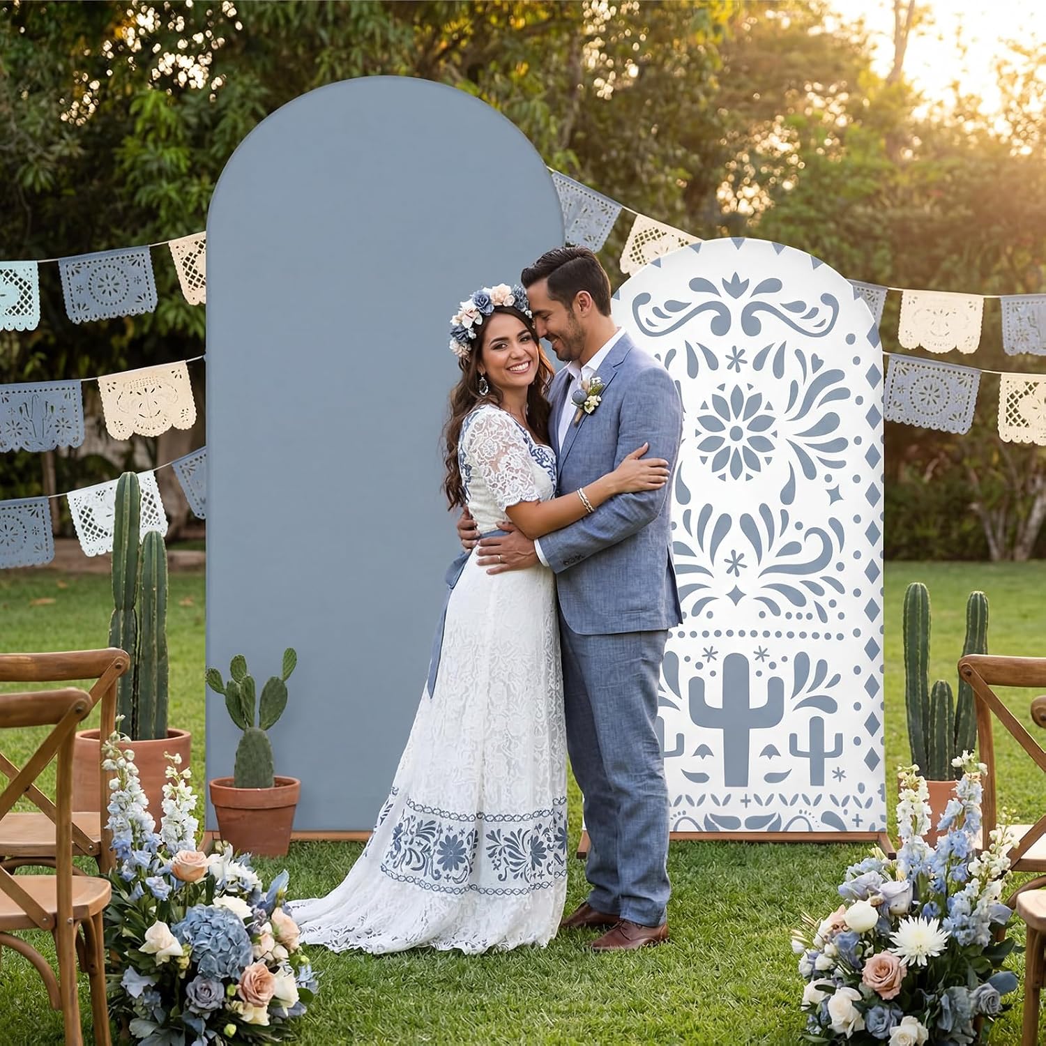 Maßgefertigter 2-seitiger Mexi – Dessert Table Backdrop Bewertung und Preis