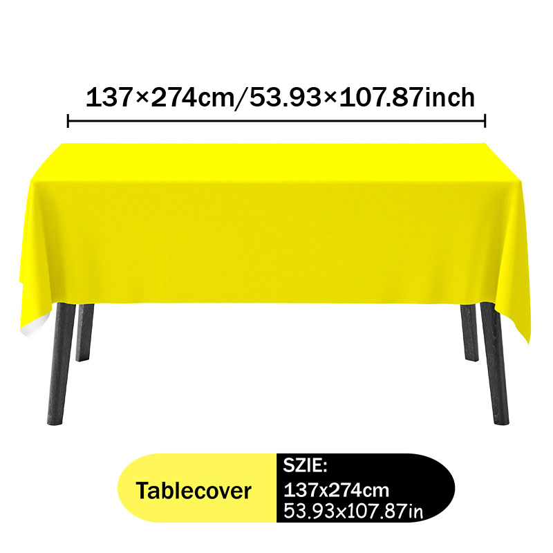 Gelbes Tischdecken- und Servie – Table Cloth Disposable Bewertung und Preis