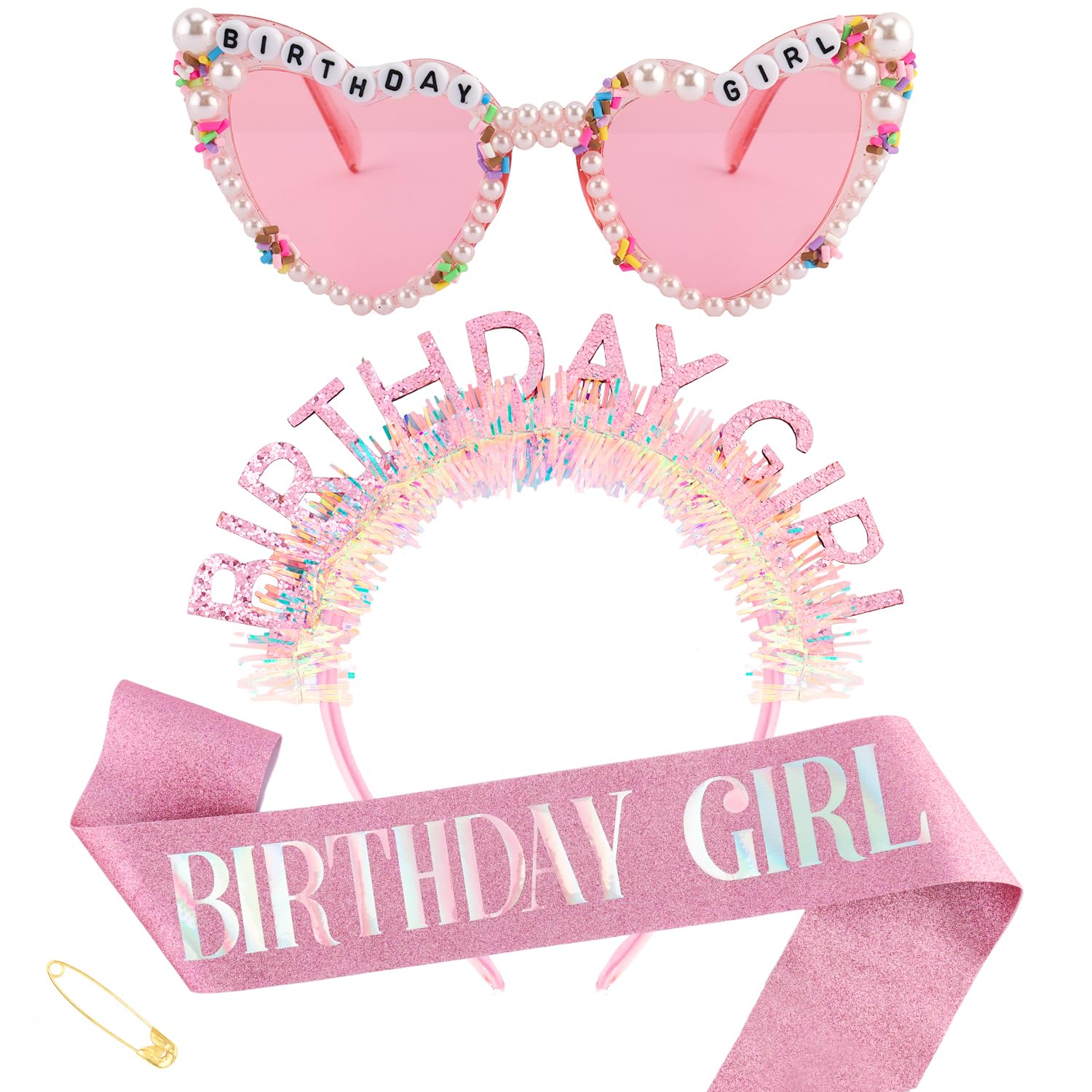 Geburtstagsmädchen Stirnband S – Birthday Sash Glitter Bewertung und Preis