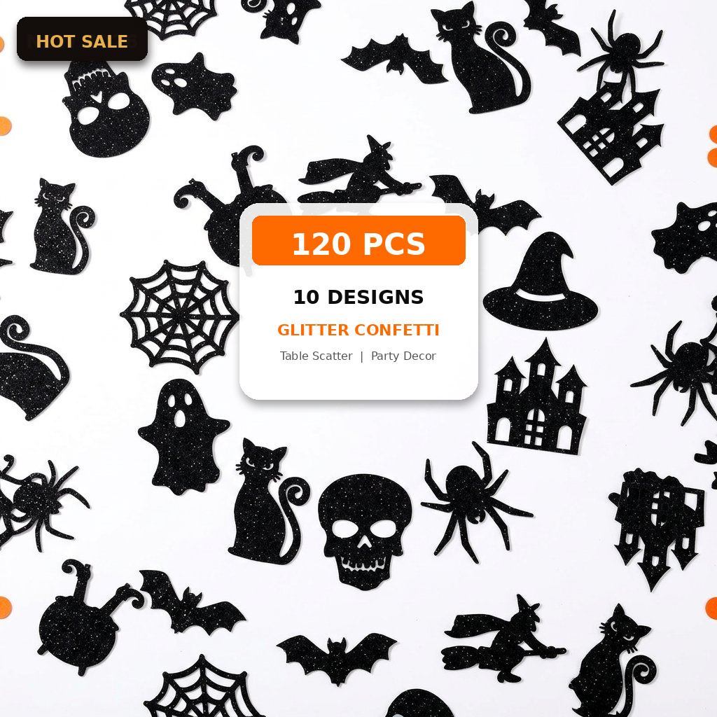 Halloween-Konfetti 120 Stück G – Papercraft Supply Confetti Bewertung und Preis