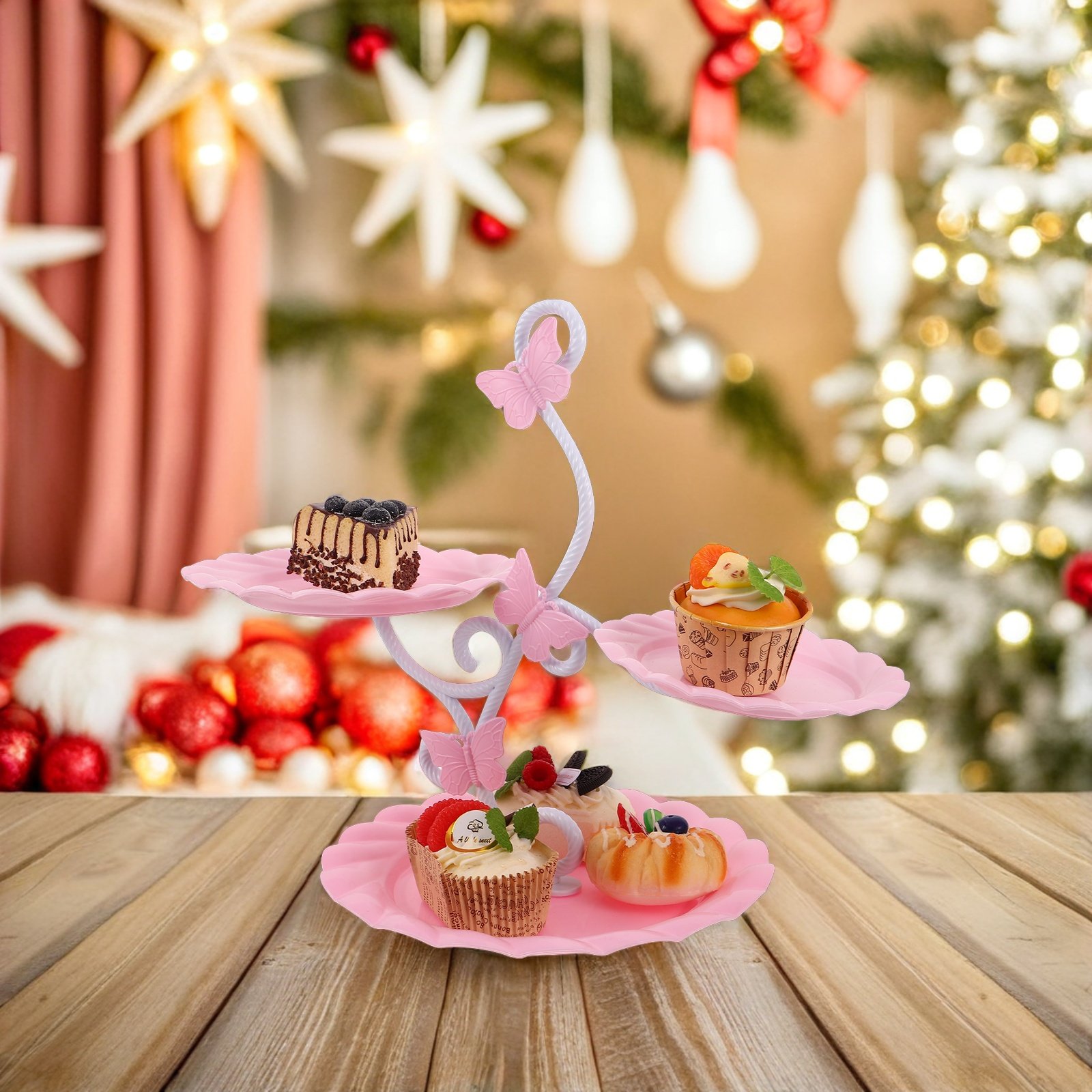 3-stufiger Kuchenständer im el – Cupcake Stand Tier Bewertung und Preis