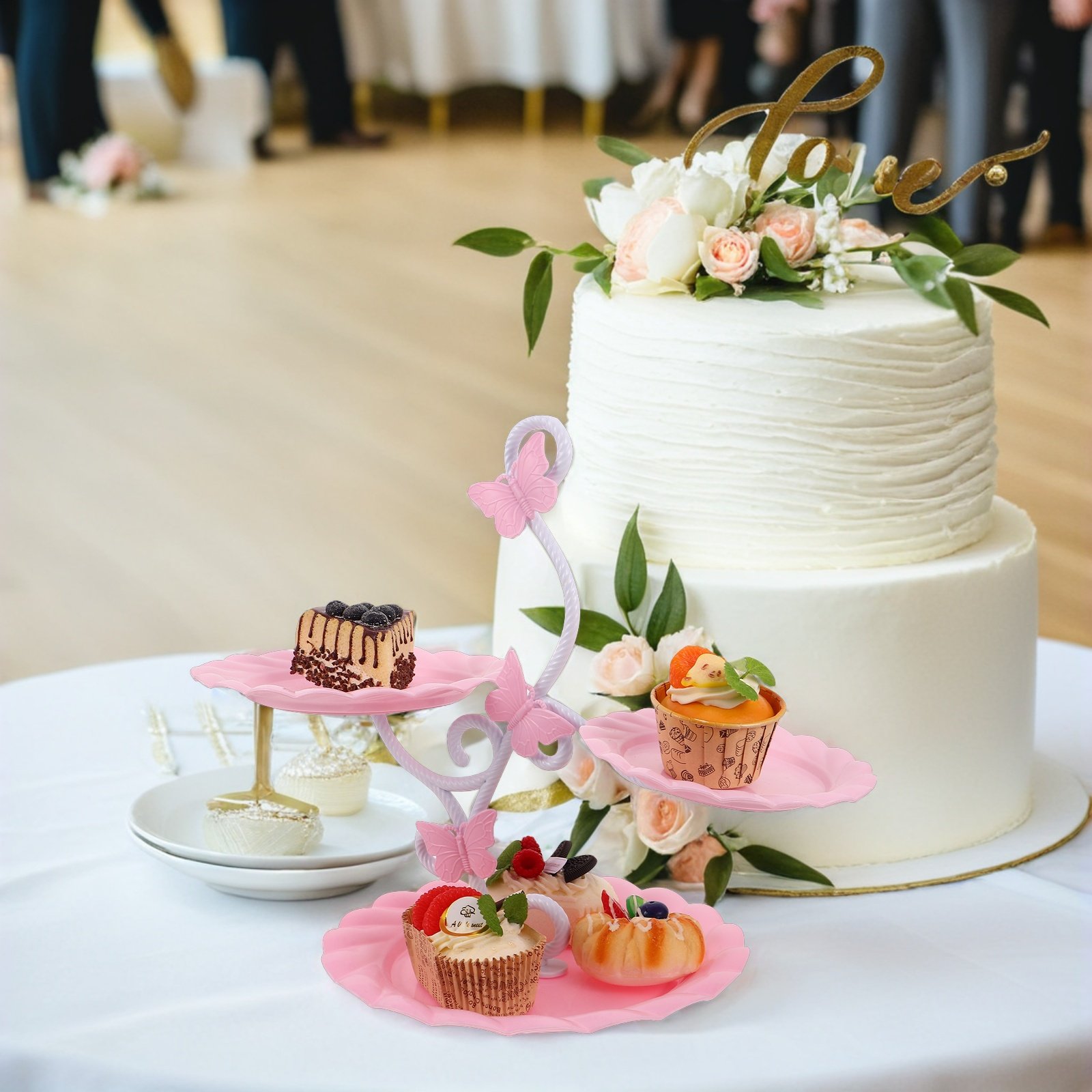 3-stufiger Kuchenständer im el – Cupcake Stand Tier Bewertung und Preis